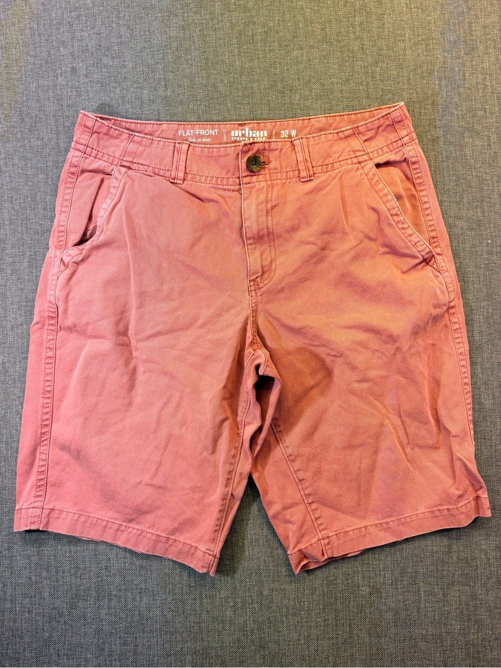 urban pipeline Rose Pink Flat-Front Men’s Shorts Size 32